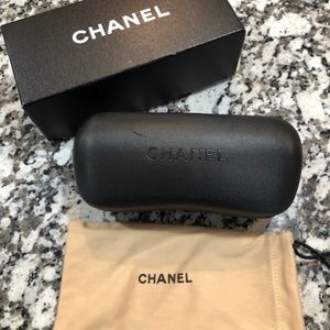 Authentic Chanel Sunglass Box, Hard Case and Soft Case